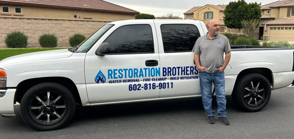 Restored interior after water damage cleanup in Glendale, AZ